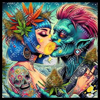 Herbal Love in Blue Galaxies