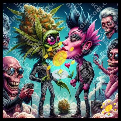 Cosmic Kiss Among Punk Bows