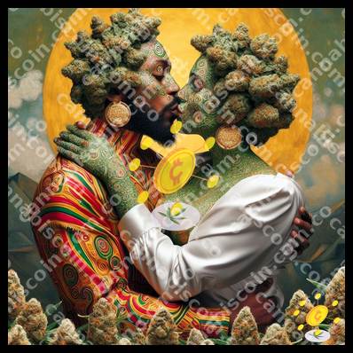 Radiant Ganja at the Fiery Sunset