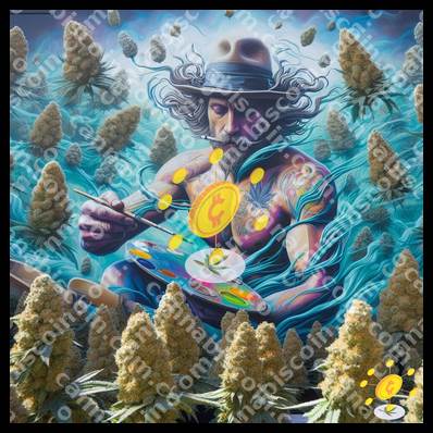 Vibrant Ganya in her mural