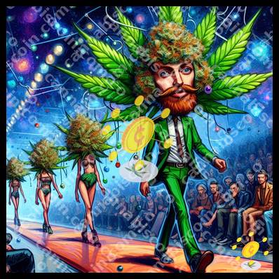 Buds on the starry fashion runway