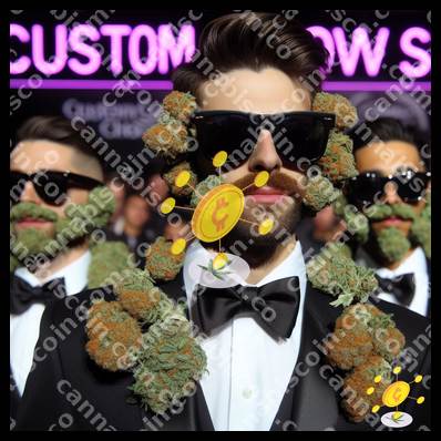 Elegant herb with beard at gala