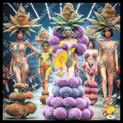 Shining herbs in fashion show